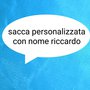 Ordine personalizzato sacca asilo 