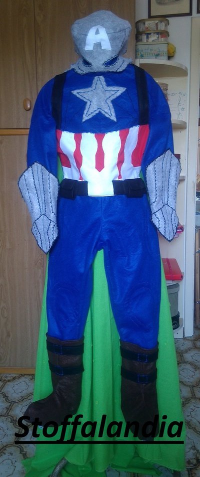 CAPITAN AMERICA COSTUMI BAMBINI ESTATE (taglia 3-4 anni) IDEA REGALO CAPITAN AMERICA COSTUMI BAMBINI ESTATE (taglia 3-4 anni) IDEA REGALO