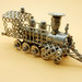 Vecchio modello di  locomotiva a carbone