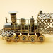 Vecchio modello di  locomotiva a carbone