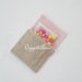 10 Sacchetti porta confetti in cotone e lino decorati con fiori in feltro e tag come bomboniera per la vostra bambina!