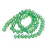 Lotto Stock Perle perline in vetro sfaccettato 8 X 6 mm color VERDE decorazioni Accessori bigiotteria, orecchini, bracciali, collane