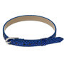 Cinturino Blu in pelle con Glitter 22,5 cm