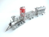 locomotiva treno scultura locomotiva scultura treno treno acciaio locomotiva acciaio ferrovia binari locomotore locomotore  art metal