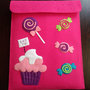 Porta Tablet/iPad Case cupcake e caramelle