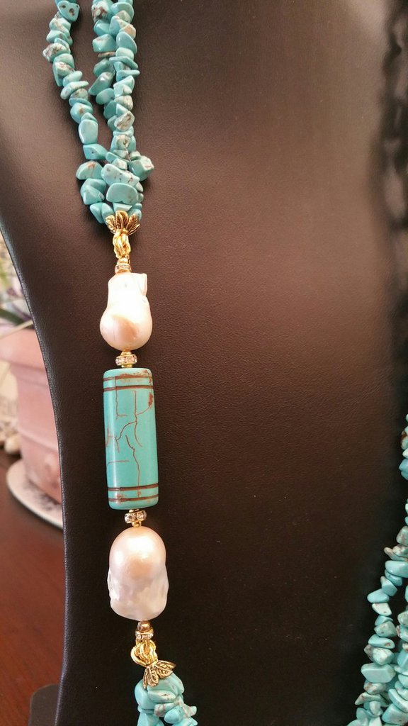 Taglio Brillante Magnesite Turchese Per Gioielli - Foto 14