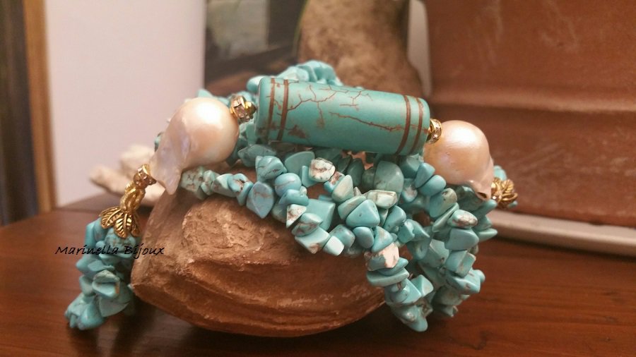 Taglio Brillante Magnesite Turchese Per Gioielli - Foto 9