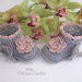 Scarpine neonata uncinetto stivaletti grigi fiore rosa antico cotone idea regalo nascita baby shoes crochet handmade