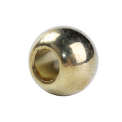 3* 50 Perle perline in plastico colore DORATO decorative divisori spaziatori tonde  10 mm