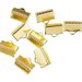 Terminali dorato fermanastro dentato per nastro in organza 10 * 7 cm bigotteria collane bracciali