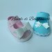 Scarpina scarpetta scarpa porta confetti segnaposto nascita battesimo compleanno gomma crepla 