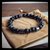 Bracciale onice nera ed ematite