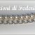 Bracciale con perline bianche e catena