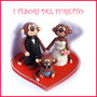 Cake topper " Scimmiette sposi e bambino " matrimonio sopratorta idea regalo cake top sopratorta  