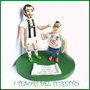 Cake topper personalizzato " Chiellini e Nicholas " calciatore sopratorta idea regalo natale compleanno