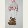 Fiocco nascita paracadute con orsetto