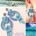 Orecchini pendenti “Bora Bora Blue”