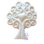 Gessetti colore bianco profumati a forma di Albero della Vita  Modello 2 con base per bomboniera Cresima, Battesimo, Comunione, Matrimonio, Natale - Idea Regalo