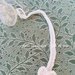 Catenella portaciuccio bianco panna con fiocco / battesimo