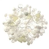 Perle Vetro Mix Bianco(90pz circa) (50gr)