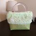 Borsa a mano in tulle verde chiaro