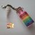 Ciondolo bottiglietta glitter arcobaleno