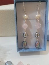 orecchini con perle d' acqua dolce