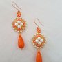 Orecchini Orange.  Orange earrings 
