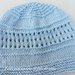 cappello bambino in cotone azzurro 100%