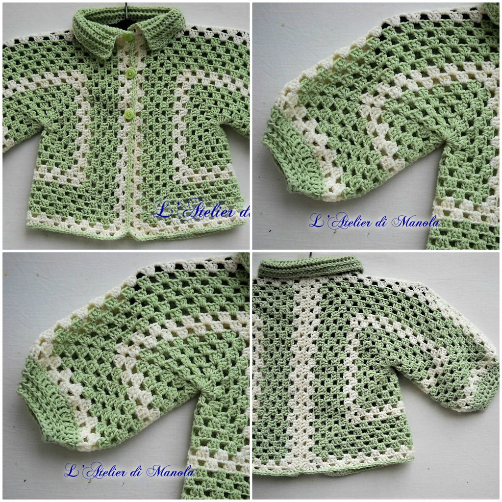 Cardigan Granny Per Bimbi All Uncinetto Bambini Abbigliamento Su Misshobby