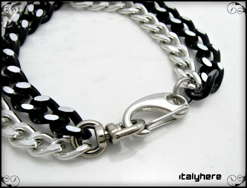 Bracciale con ciondolo a forma di cuore in acciaio inossidabile 201 con placcatura sotto vuoto in PVD per donna all'ingrosso