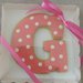 biscotti con iniziale decorati tema Minnie