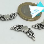 Collana in argento sterling 925 con ali d'angelo