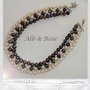 Collana "Perle Black & White"