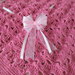 Copertina neonata, rosa, per culle e carrozzine