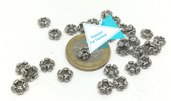 20 gr di perle spaziatrici rondelle corona di fiori PFF045