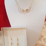 Set Gioielli Donna Cuore E Farfalla | Collana E Orecchini In Argento 925 Con Cristallo Blu E Zirconi