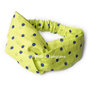 Fascia per capelli. Fatto a mano. Cotone. Pois. Verde. Blu. Polka dots. Headbands