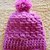 Cappellino bimba con pon pon realizzato a uncinetto con lana baby pura al 100%
