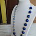 Collana lunga blu