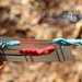 graffetta segnalibro / segnapagina decorata a mano all'uncinetto con farfalla o cuore
