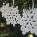 Addobbo per albero di Natale "fiocco di neve" all'uncinetto