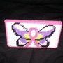 Handmade Breast Cancer Butterfly Checkbook Cover