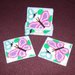 Handmade Pastel Butterfly Coasters