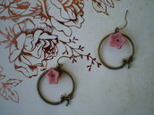 Orecchini Pink Bowknot - Bronze Collection
