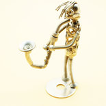 suonatore di saxofono       fantasy scultura scultura acciaio concerto band rock  Art metal sax art regalo saxfono gift sax