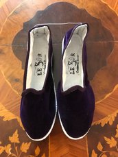 Pantofole in Velluto Viola 