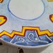 2° Tazzone per cereali con piatto di ceramica dipinti a mano, diversi motivi e colori vivaci 