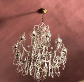 Gocce, rosette, catene o cristalli pendenti, pezzi di ricambio per lampadari, in vetro di Murano, cristallo Swarovski o Bohemia, color trasparente