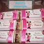 Tavolette di cioccolata personalizzate Minnie  battesimo compleannno festa comunione
